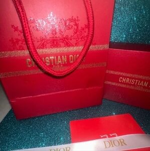 ⚜️CHRISTIAN DIOR GIFT SET ~ GIFT BAG, BOX, RIBBON & CARD NEW